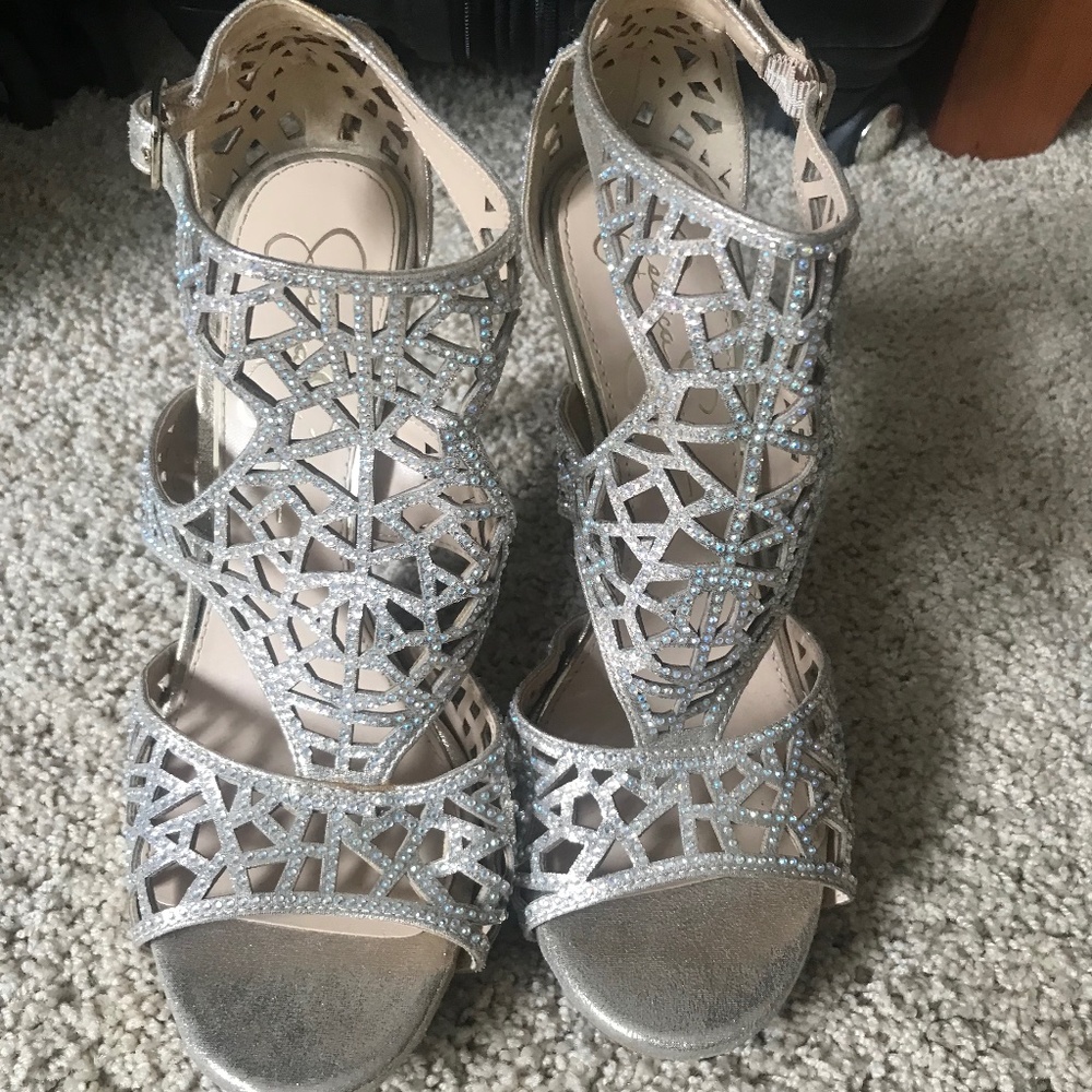 Jessica Simpson Light Gold Heels - Size 8